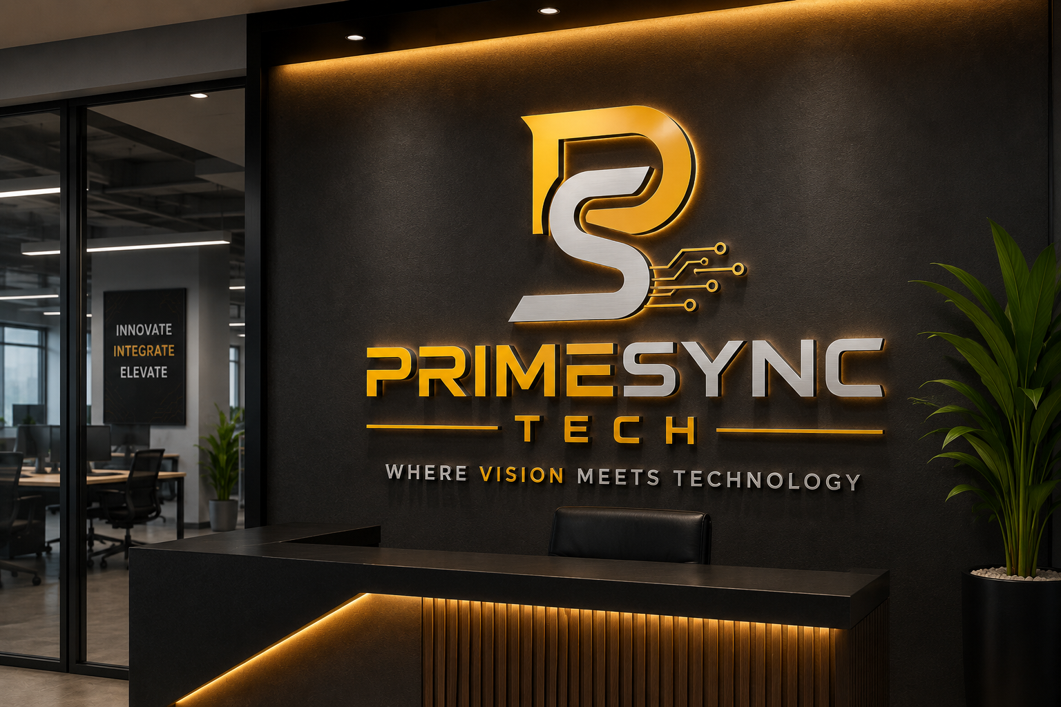 Reception Wall Signage
